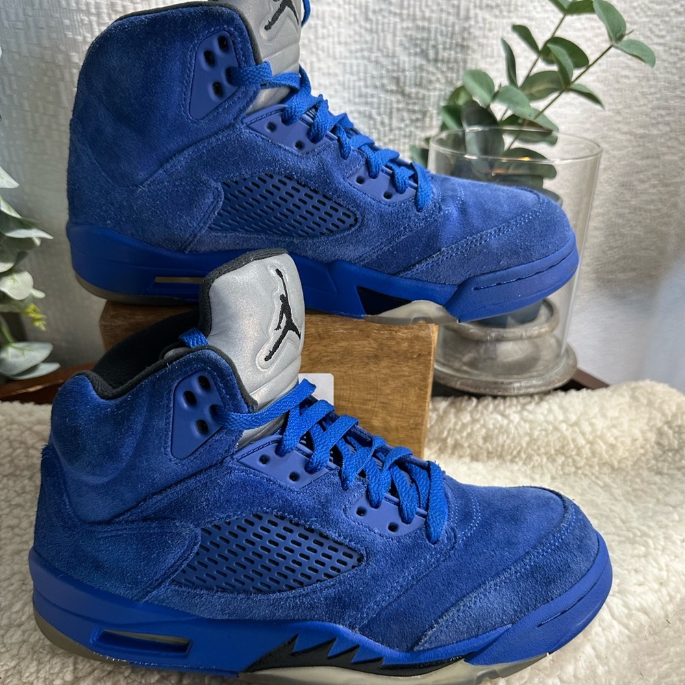 Jordan Blue Suede Sneakers